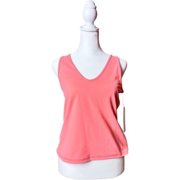 Athleta Pink Fitted Athletic Sporty Workout Tank Top Sz M NWT - Picture 2 of 9